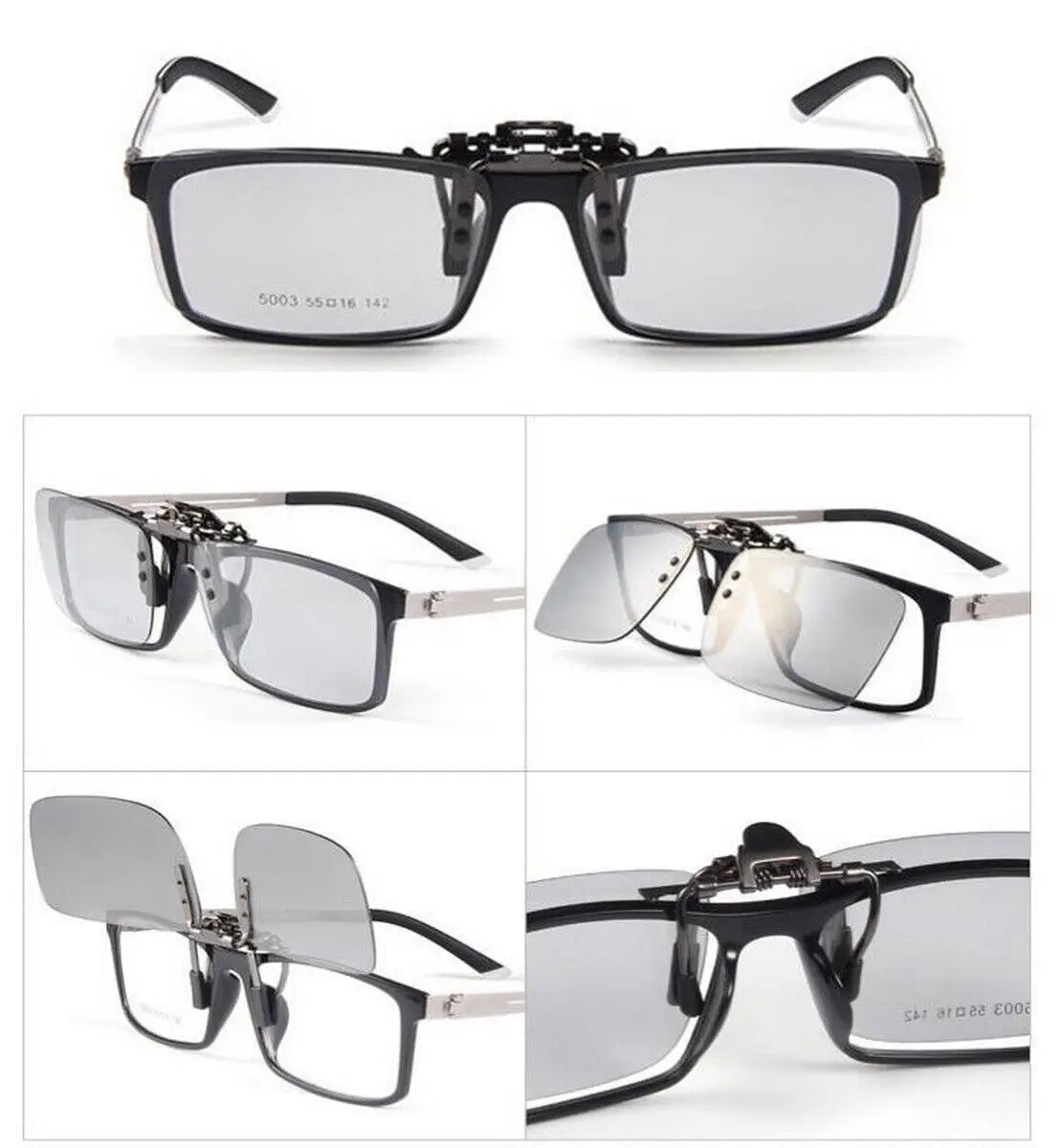 Sunglasses Photochromic Clip-on Sunglasses Fishing Sunglasses UV400 For Sports Water Activities Daily Wear
