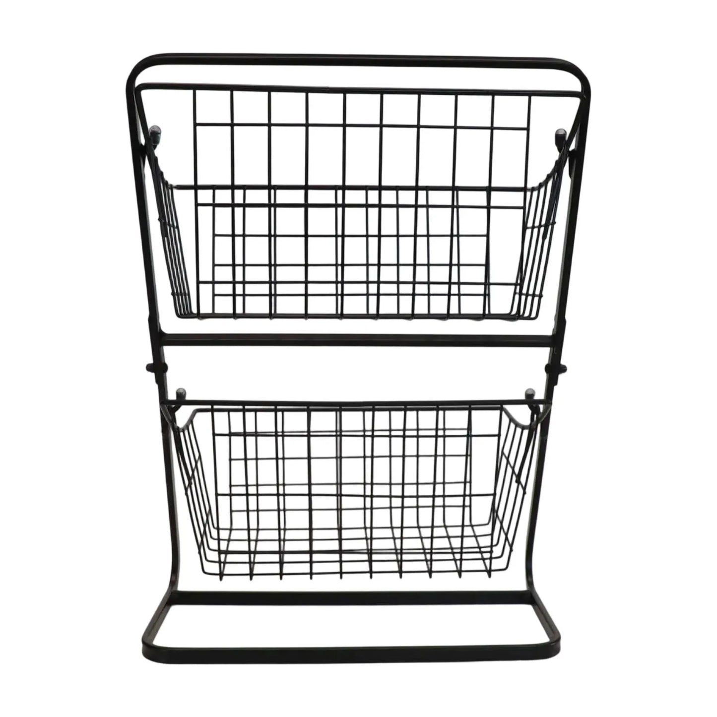 Kitchen Organizer 2 Tier Storage Rack Easy To Clean Material Maximized Countertop Space For Pantry Organization