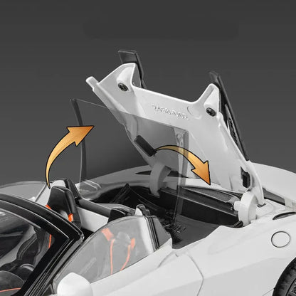 1:24 720S Alloy Racing Car Model Diecast Metal Sports Car Model Simulation Sound and Light Collection Childrens Toy Gift