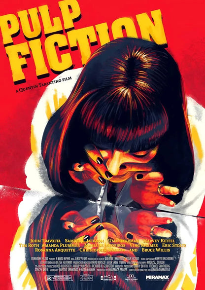 Modern Painting Posters and Prints Movies Pulp Fiction Canvas Painting Wall Art Pictures for Home Living Room Decor Cuadros