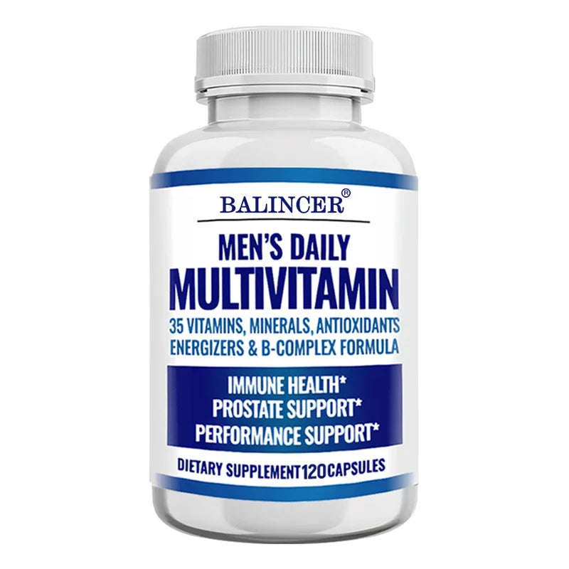 Men's Multivitamin - Contains vitamins B12, B6, zinc and selenium to support coordination, heart, immunity and prostate health