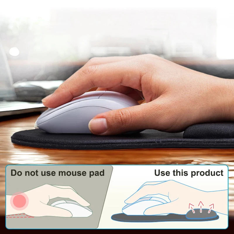 Ergonomic Wrist Rest Mouse Pad Comfortable Wrist Support Non Slip Mice Mouse Soft Mousepad for PC Laptop Tablet Computer