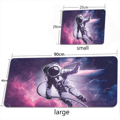 Space Astronaut Mouse Pad New Large Computer Office Game Table Mats XXL Rubber Anti-slip Gaming Keyboard Mousepad Long Desk Pads
