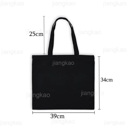 Merci Aesh French Printed Women Tote Bag Canvas Shopping Bags Female Shoudler Bag  Travel Handbag Graduate Thanks Gift for Aesh