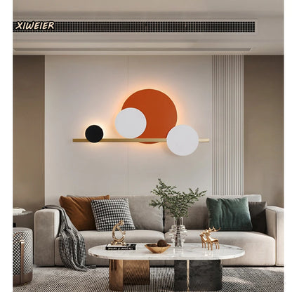 Postmodern Sofa Background Wall Living Room Interior Lamp 220V 110V Decorative Bedroom Porch Creative Wall Lamp