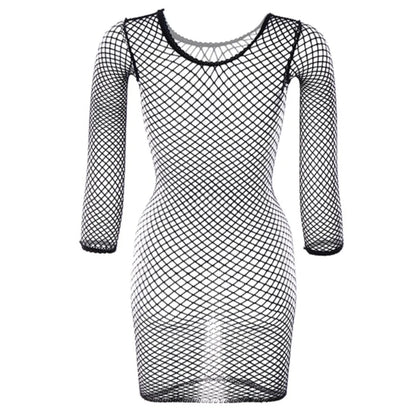 Sexy Cover Up Hollow Out Fishnet Dress without Bikini Hollow Out Dress Holiday Qq609