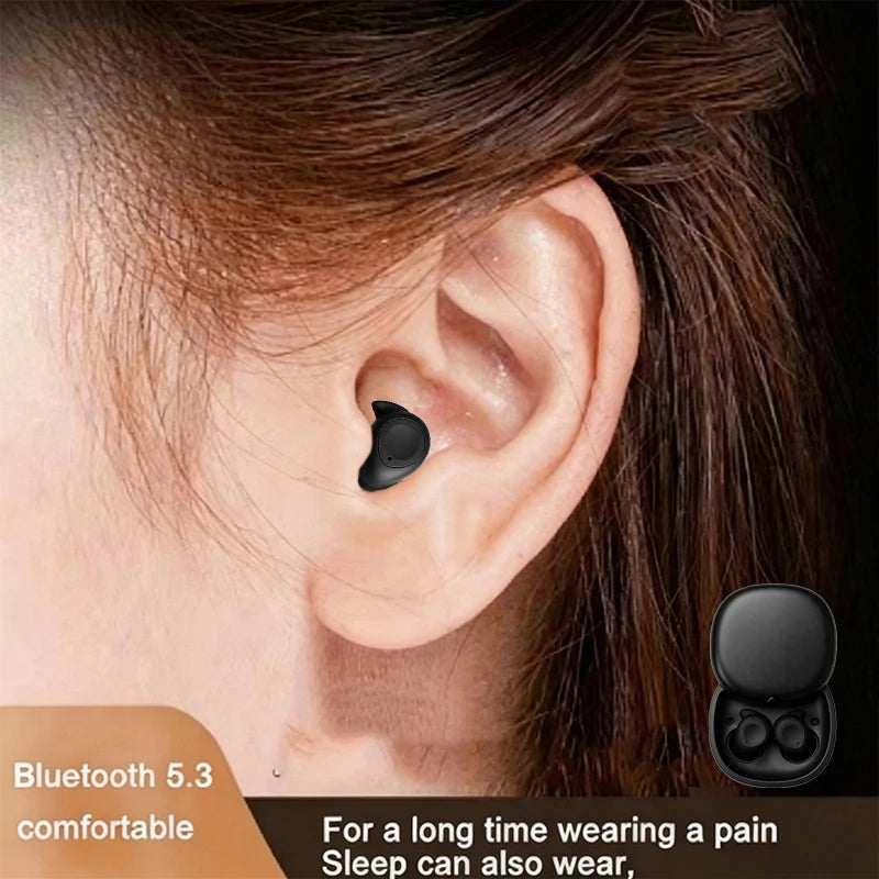 101-Wireless headphones with noise cancellation, in-ear type, equipped with a charging case, high-fidelity stereo sound.