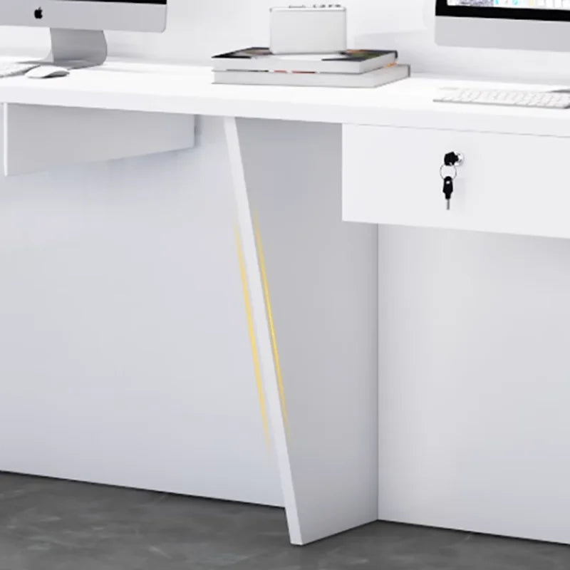 Customized Equipment Reception Desk Beauty Simple Creative Aesthetic Reception Desks Trendy Luxury Mostrador Office Furniture