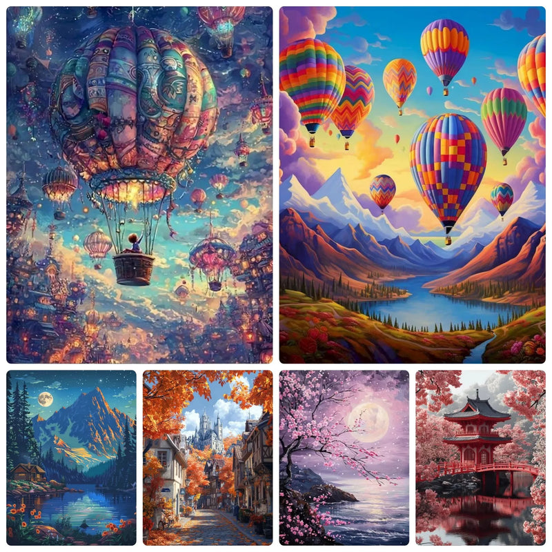 Diamond Painting  Accessories Landscape Scenery Diamond Mosaic Handmade Art Exquisite Gift Home Decor