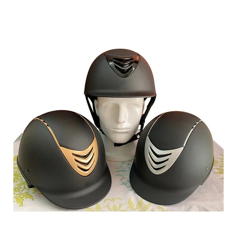 Safety Wen and Women Horse Riding Caps Adjustable Equestrian Helmet Good Air Permeability Horse Riding Helmet Protective Gear