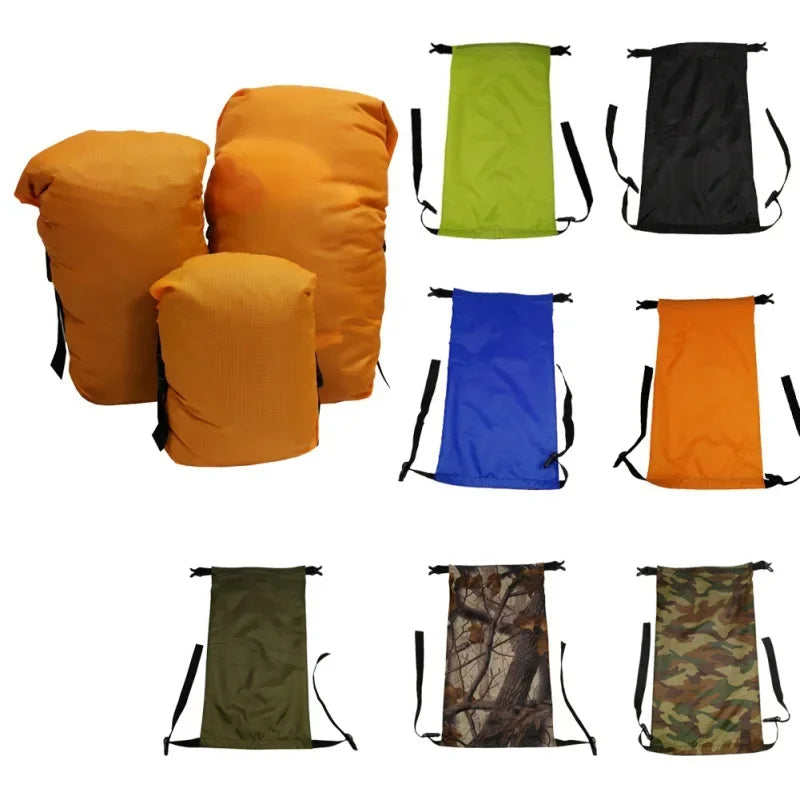 5L/8L/11L Outdoor Camping Sleeping Bag Pack Compression Stuff Sack Storage Ultralight Carry Bag Waterproof Bag Pack