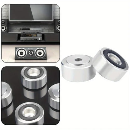 4Pcs Speaker Spikes Stand Feet Pad Aluminum Alloy Speaker Isolation Stand Feet Pad Speaker Feet Pad for Speaker