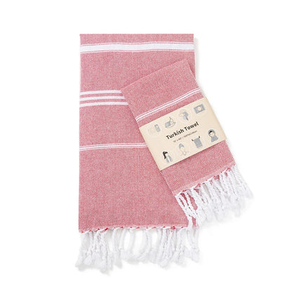 Premium Turkish Cotton Towels Soft and Luxurious Bath Hand and Face Towel Set Striped Towel Rectangular Tablecloth Bathroom set