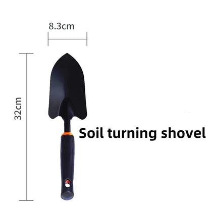 Gardening Shovel, Gardening Vegetable Planting Tools, Rake, Hoe, Trowel, Small Tool Set of 4, Gardening Gifts for Women and Men