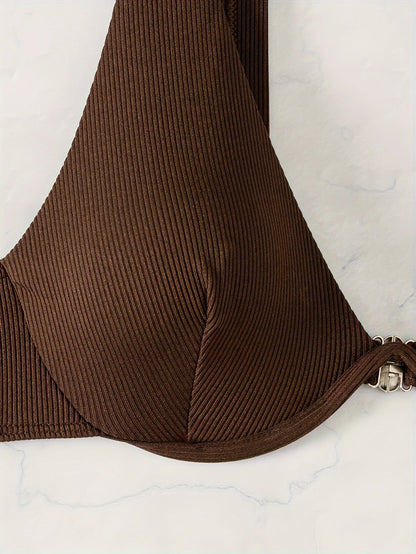 ZTVitality Sexy Solid Bikini Set 2024 New Arrival Biquini Push Up Undearwire Swimsuit Women Swimwear Summer Beachwear Brazliian