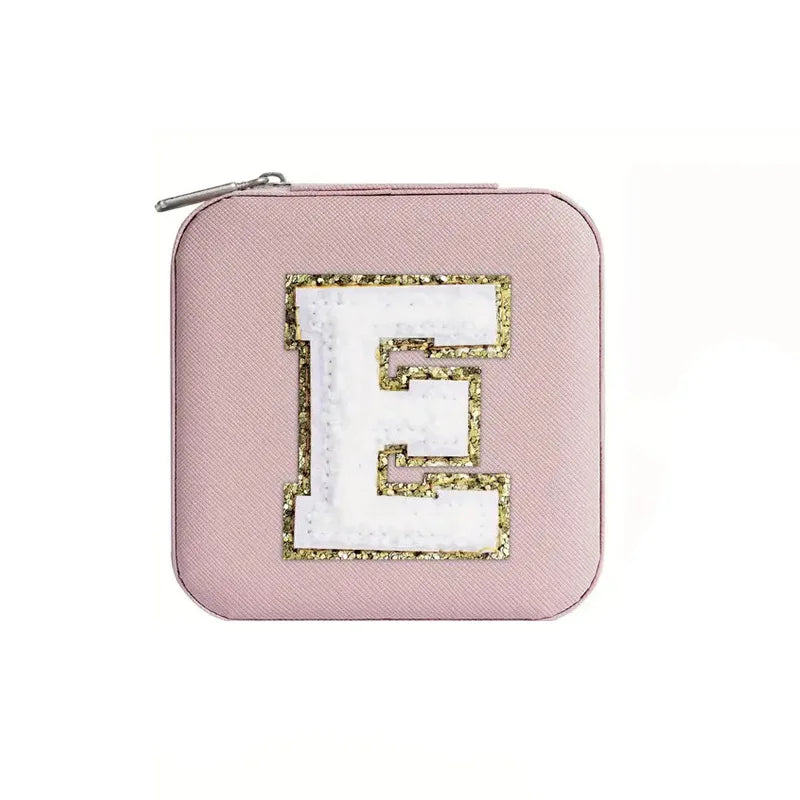 New Creative Letter Jewelry Box Portable Travel Ring Necklace Stud Earrings Storage Box