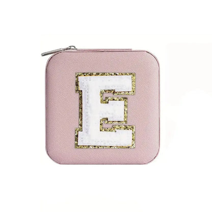 New Creative Letter Jewelry Box Portable Travel Ring Necklace Stud Earrings Storage Box