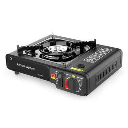 Portable Butane Camping Stove with Safety Lock Camping Butane Stove Adjustable Portable Gas Stove for Indoor & Outdoor Cooking