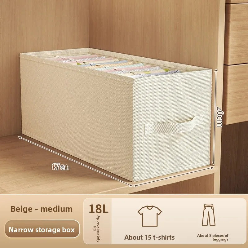 Large Capaci Narrow Long Storage Box Clothes Organizer Der Sle Storage Basket for Wardrobe Clothing Storage Solution