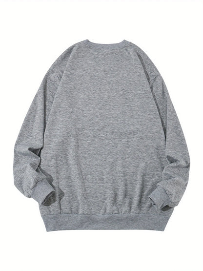 Jesus Has Your Back Letter Printing Sweatshirt Women Casual Pullover Warm Soft Hoodies Loose Crewneck Fleece Female Clothing