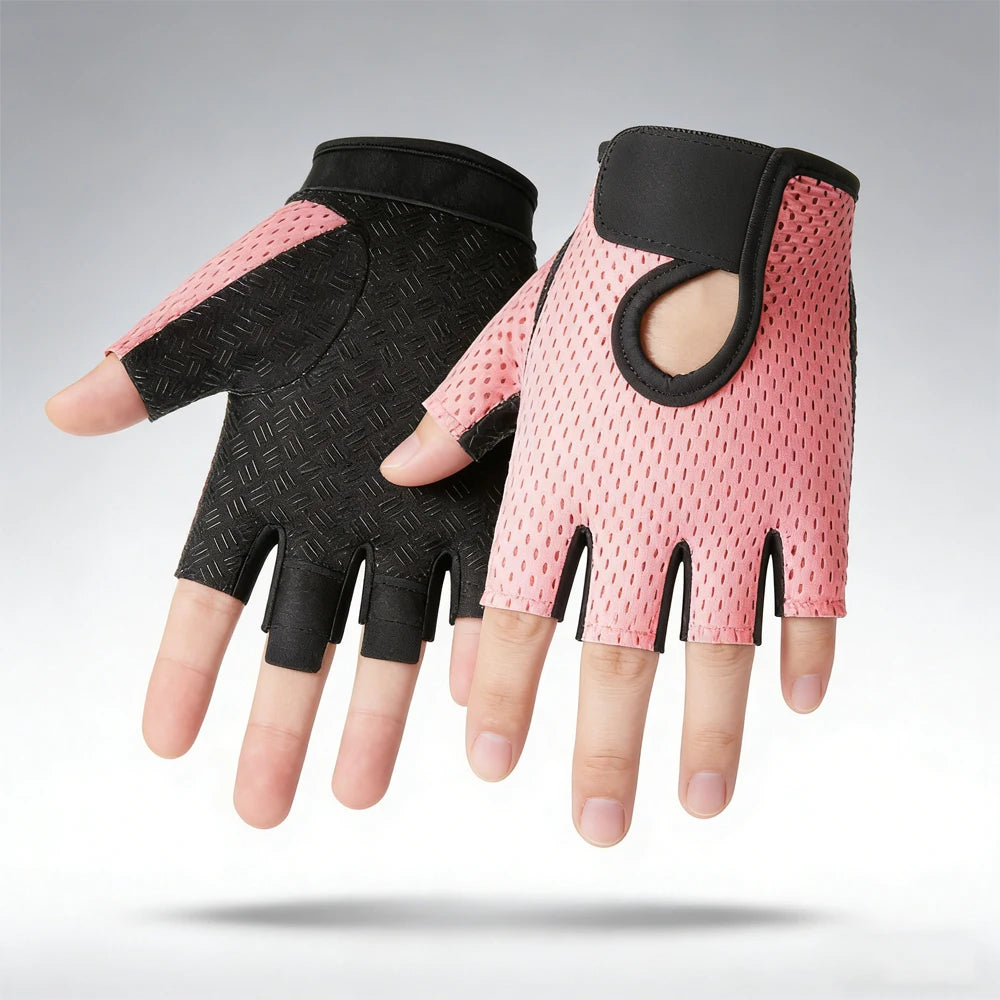 Gym Gloves 1 Pair Breathable Super Lightweight Weight Lifting for Men Women Cycling Exercise Fitness Training Workout Use