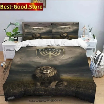 Beitar Jerusalem Fc All Season Twin Bedding Set 3 Piece Comforter Set Bed Duvet Cover Double King Comforter Cover Home Textile