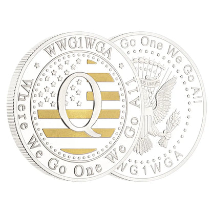 Where We Go One We Go All Commemorative Coins Usa Q Coins Collectible Coins Souvenirs Gift