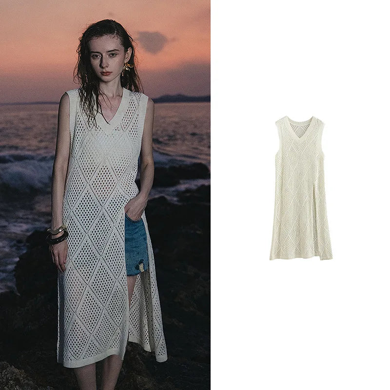 TOYOUTH Women Dress 2025 Summer New Elegant Dress 8529006