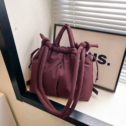 Backpack Women 2025 Fashion Simple Soft Solid Shoulder Bags Handbag Office Lady Girls Backpack
