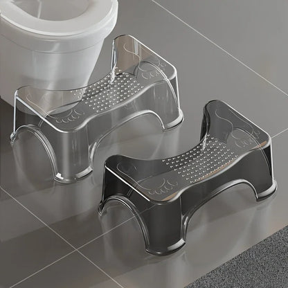 Modern design high toilet seat with waterproof anti-slip footrest, thick squatting platform for adults and elderly