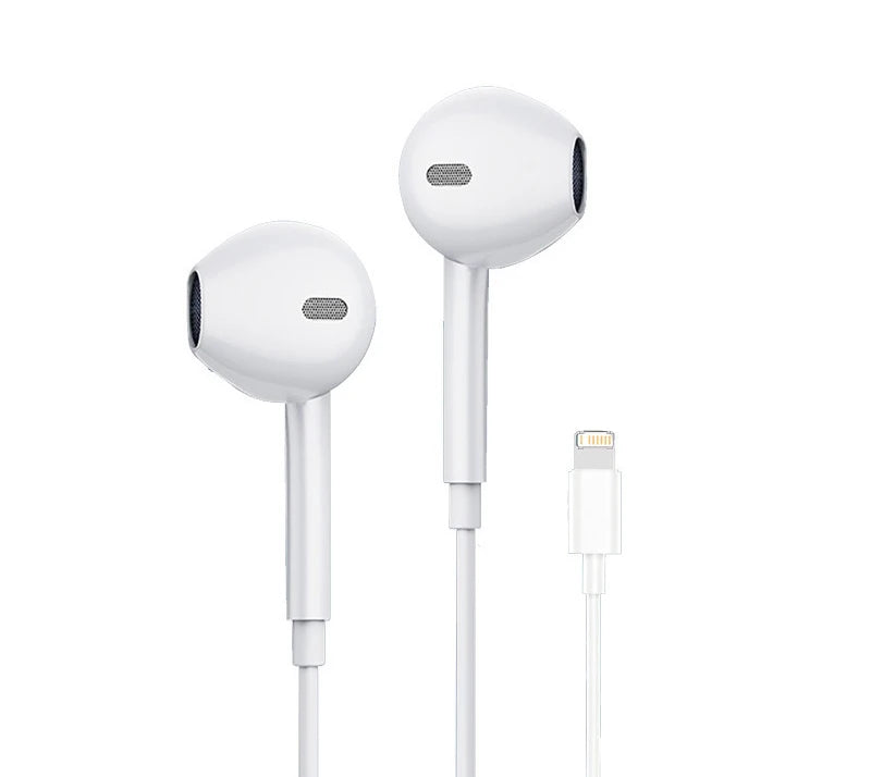 Original Wired Earphones For iPhone 16/15/14/13/12/11 Pro Max 7/8Plus XR/XS/X iPad In-Ear Earbuds Lightning USB-C 3.5mm Earphone