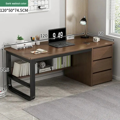 Office Desk, Computer Desk, Multi-layer Solid Wood Board, Multiple Sizes Available, Suitable for Study and Office