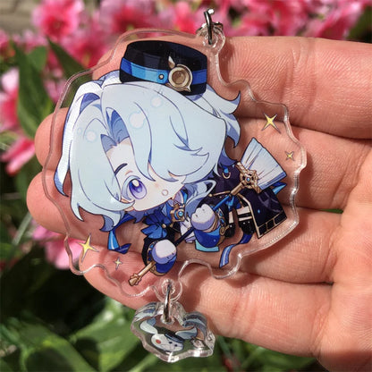 Honkai: Star Rail Kafka March 7th Dan Heng Clara Pom-Pom Cosplay COSTUME Keychain Accessories Key Chain Pendant Prop Xmas Gift