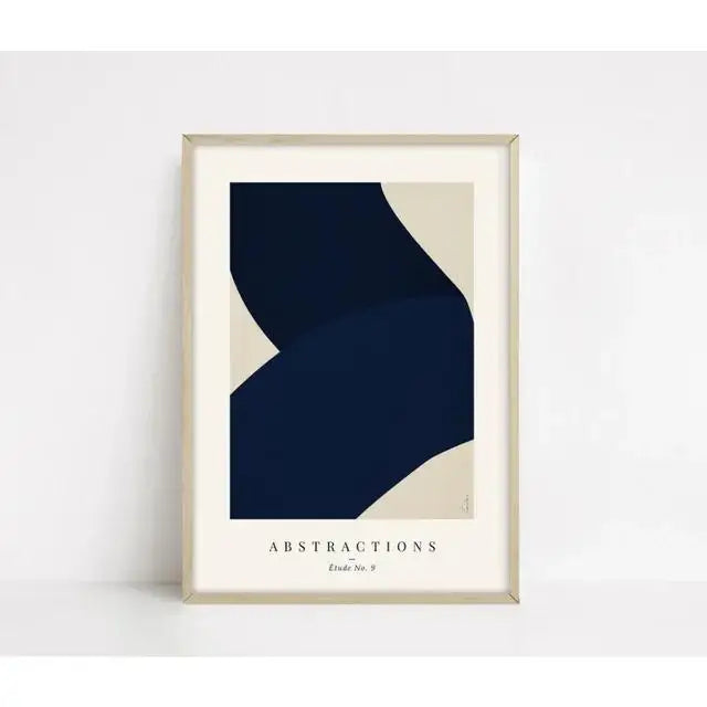 Modern Abstract Beige and White Canvas Painting  Scandinavian Neutral Wall Art Print for Home Decor  Art Gallery Poster