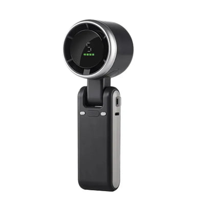 Portable Mini Handheld Fan Multi-functional Foldable Fan USB Rechargeable Turbine Fan Digital Display Mini Table Fan Outdoor