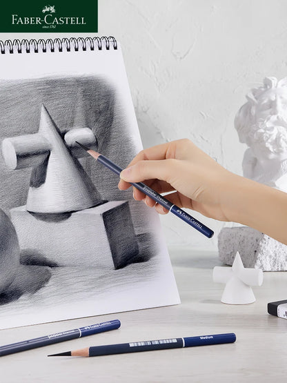 5 / 6 PCS Faber Castell Goldfaber Charcoal Graphite Sketch Set EX-Soft Medium Hard soft Pencils Drawing Sketching Shading Artist