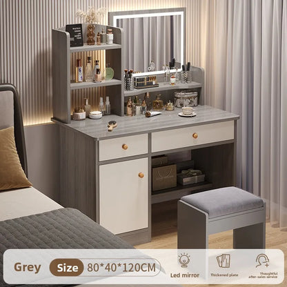 Firm Dresser, chest, integrated girls' bedroom, simple worktable with mirror, makeup table