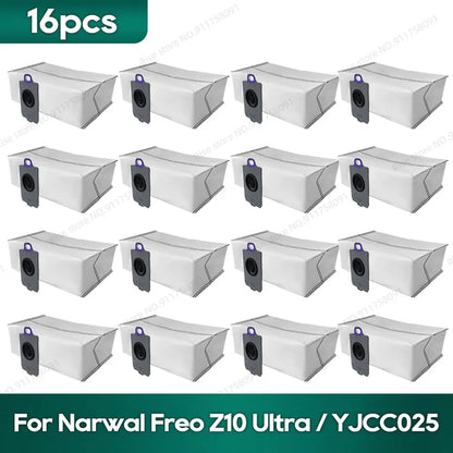Compatible for Narwal Freo Z10 Ultra / YJCC025 Accessories Roller Brush Hepa Filter Dust Bag Mop Cloth