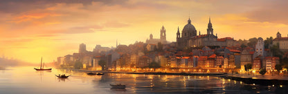 Porto  Istanbul  Venice New York Amsterdam City Travel Poster Canvas Painting Print for Living Room Home Decor Cuadros