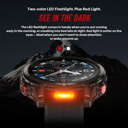 New Zeblaze Stratos 4 Pro GPS Smart Watch 1.43''AMOLED Display Dual-Color Flashlight Music Storage 170+ Workout Modes SmartWatch