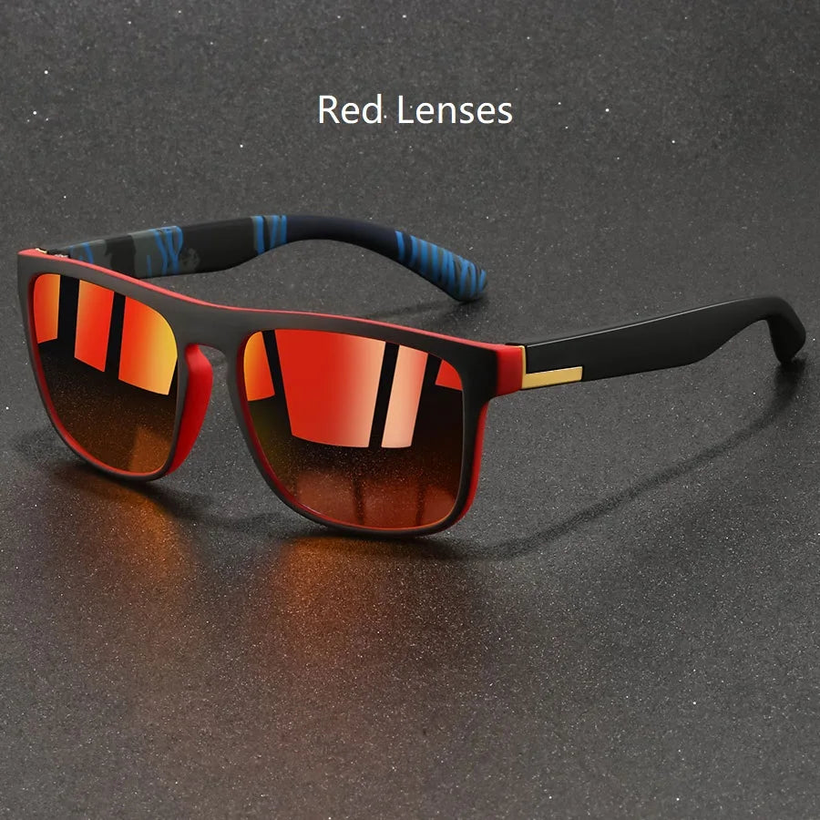 Fashion Vintage Square Sunglasses Men Women Fishing Driving Man Luxury Brand Designer Sun Glasses Anti-Glare Retro Eyewear