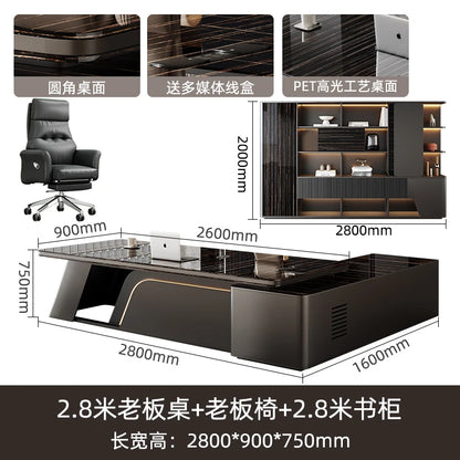 Space Saving Modern Office Desk Storage Executive Computer Office Desk Minimalist Lshaped Escritorio Oficina Office Furniture