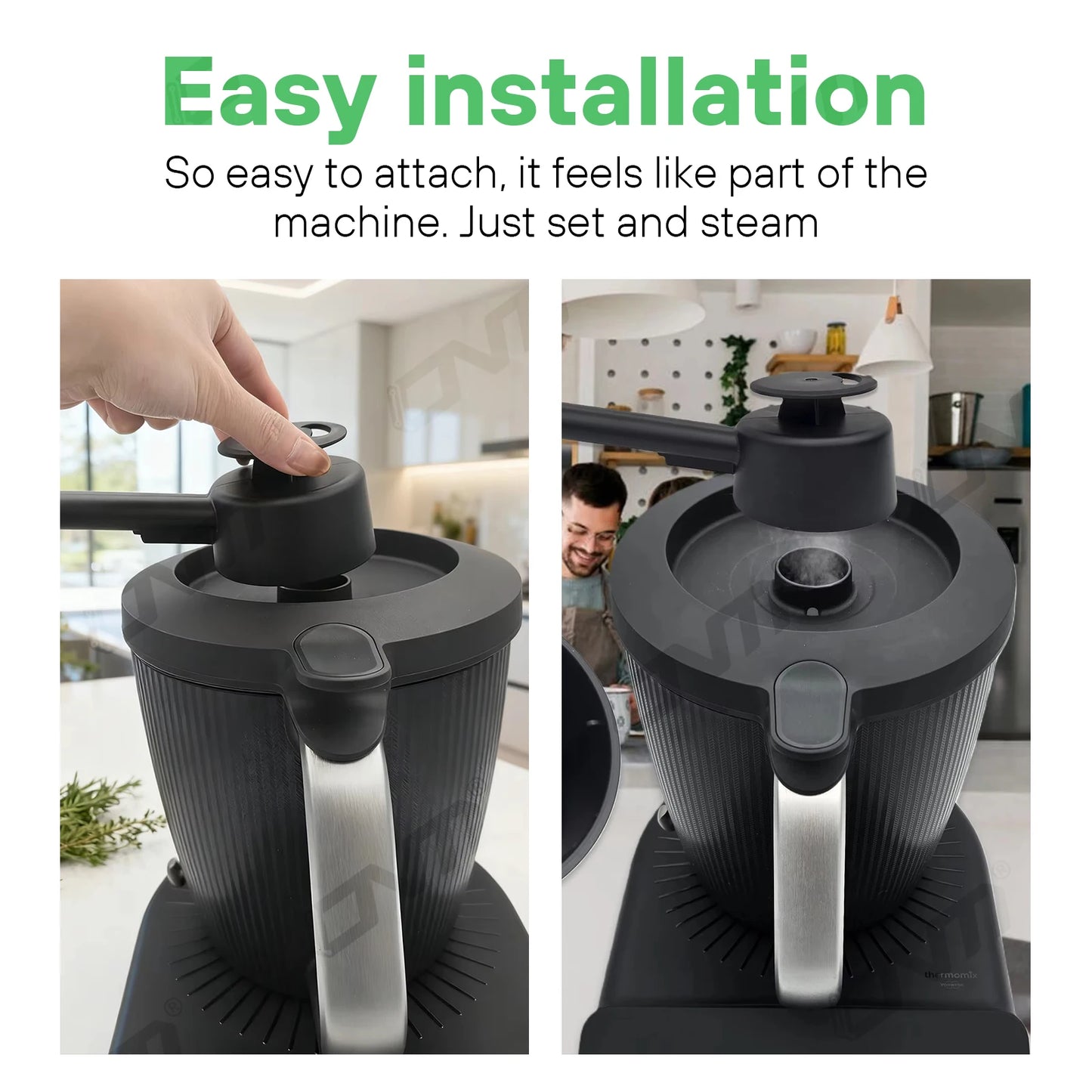 Steam Deflector for Thermomix TM7, Heat Resistant Kitchen Steam Diverter, Easy Install Cooking Accessory