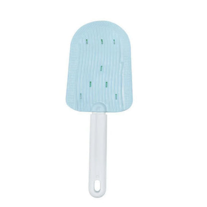 Dual-Sided Pet Grooming Brush: Detangling & Shedding Tool on One Side, Gentle Massage Bristles on the Reverse - for Pets