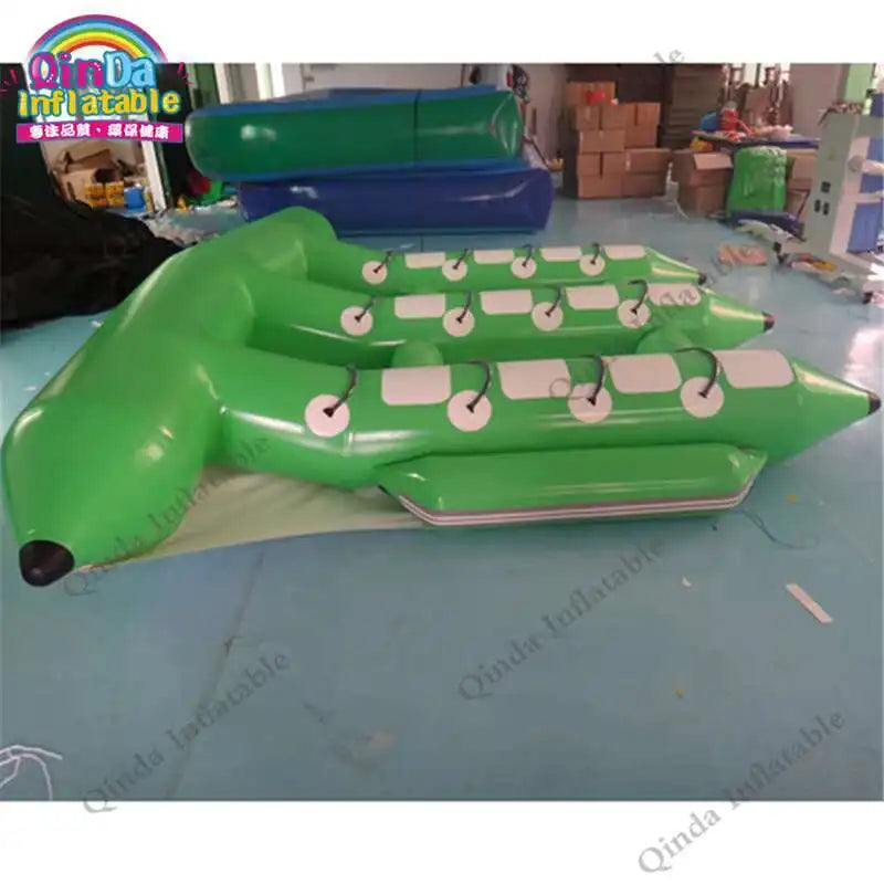 Inflatable Fly Fish Water Boat,adult Inflatable Flying Fish Banana Boat With Air Pump