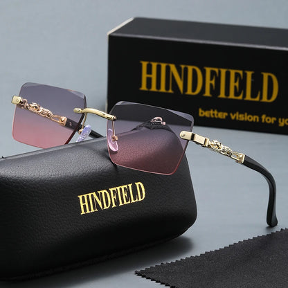 A set of frameless sunglasses, exquisite and fashionable, suitable for daily wear, travel, and boutique gifts;