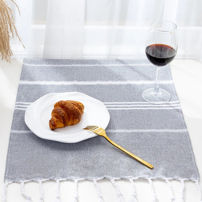 Premium Turkish Cotton Towels Soft and Luxurious Bath Hand and Face Towel Set Striped Towel Rectangular Tablecloth Bathroom set