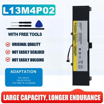 L13M4P02 L13N4P01 Laptop Battery For Lenovo Erazer Y50-70 Y70-70 Y70 Y50P-70 Y50P Y40 121500250 Tablet PC Replacement Batteries