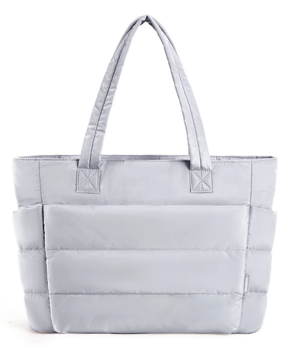 BAGSMART Tote Bag Large Capcity Women's Bags Puffer Padded Handbag For College School Portable Commuting Leisure Travel Pouch