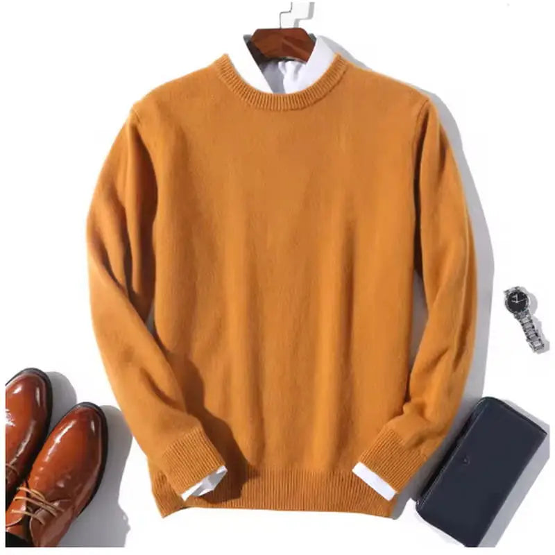 Cashmere Sweater Men Pullover 2025 Autumn Winter Soft Warm Jersey Hombre Jumper Pull Homme Knitted Sweaters